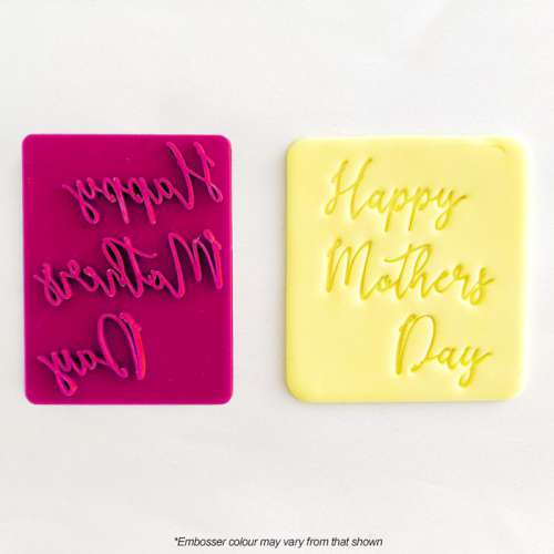 Cookie Embosser and Cutter - Happy Mother's Day - Click Image to Close